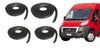 Fiat Ducato 3 2006-2014 Compatible Front Sliding Rear Doors Weatherstrip 4pcs