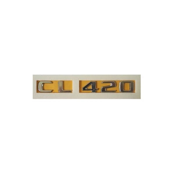 Mercedes CL420 Compatible Chrome Emblem Label Nameplate Badge A140 817 39 15