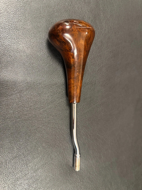 Mercedes-Benz W123 1976-1986 Compatible Automatic Gear Shift Knob Walnut Gold Emblem