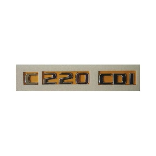 Mercedes C220 CDI Compatible Chrome Emblem Label Nameplate Badge A205 817 02 15