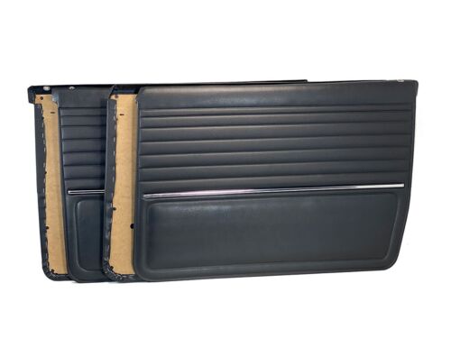 BMW E12 Sedan 5 Series 1972-1981 Compatible Interior Door Panel Black 4 PCS