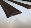 Mercedes-Benz R107 SL-SLC CLASS Compatible Pair Rubber Door Sill COVER Protection Dark Brown New