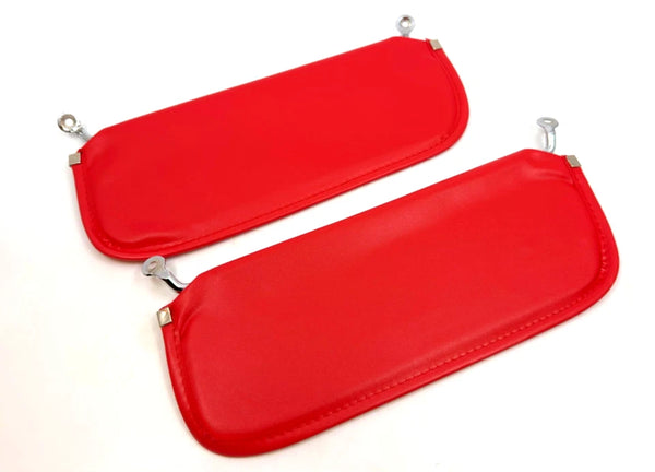Corvette C3 Stingray 1969-1976 Compatible Sunvisor Set Pair With Bracket L + R 2 Pieces