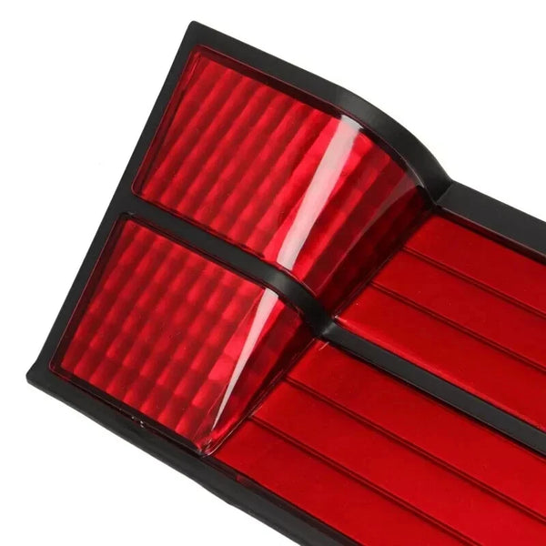 BMW E34 5 Series 1988-1995 Compatible Red License Plate Holder Reflector Bracket Rear