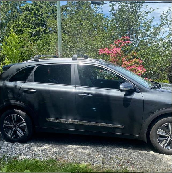 Acura MDX 2022-UP Compatible Roof Rack Cross Bars Black