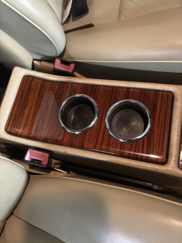 Mercedes W126 SE SEL SEC Compatible Center Console Cup Holder Zebrano