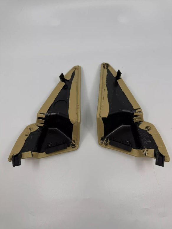 Mercedes W124 CompatibleMirror Inside Plate Trim Left and Right Without Hole 2 Pieces