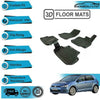 High Quality 4 Pcs 3D Floor Mats Fit Volkswagen Golf 7 2013-2018 Black Color
