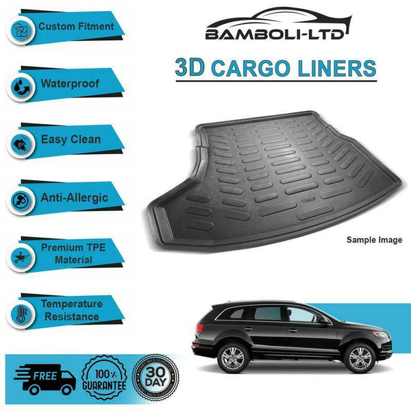 Audi Q7 4L 2008-2015 Compatible 3D Cargo Liner Boot Liner Rear Trunk Mat