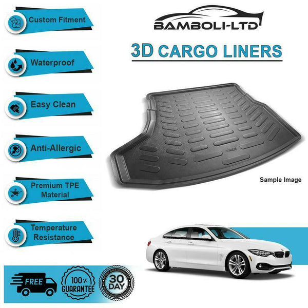 Rear Liner Rubber 3D Cargo Trunk Mat For Bmw 4 Series Grand Coupe/F-36 2014-19