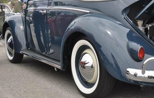 Brand New 18'' Whitewall Portawall Topper Rubber Tire Ring Set Of 4 Pcs