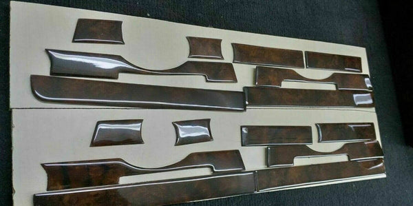 Mercedes R107 SL Class Compatible Walnut Color Interior Dash Trim Set 8 Pieces