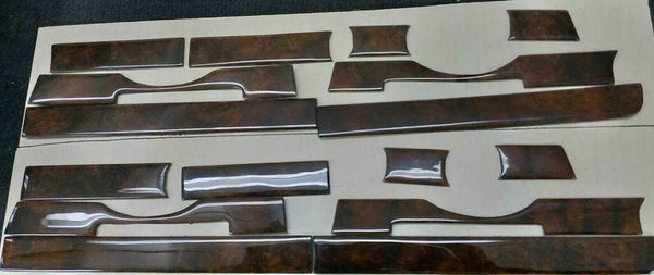 Mercedes R107 SL Class Compatible Walnut Color Interior Dash Trim Set 8 Pieces