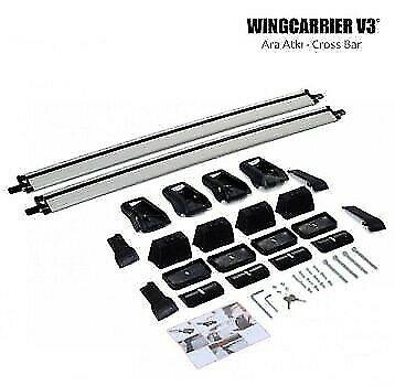 Mazda Mpv 2006-2016 Compatible Silver Roof Rack Cross Bars
