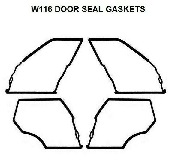 Door Seals Weatherstrip Outer Door Seal Mercedes Benz W116 Gaskets 280S 280Se