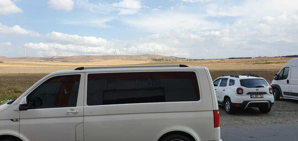 For Volkswagen Transporter T5 Silver Aluminium Roof Rails Side Bars 2003-2015