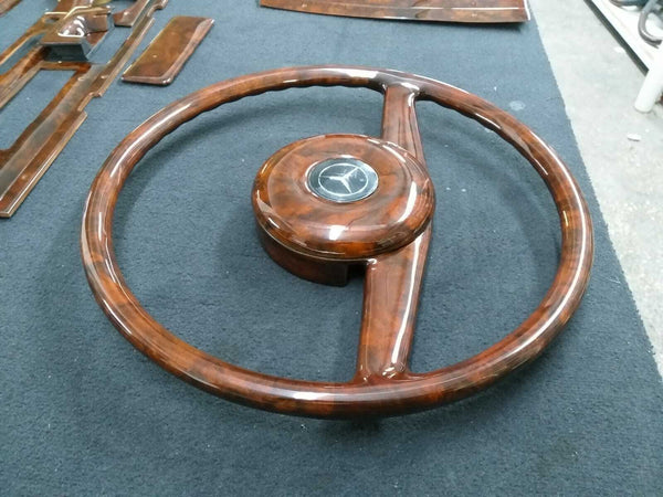Remanufactured Mercedes Benz Steering Wheel Fits W110 Walnut