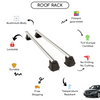 Smooth Roof Rack Cross Bars Set for Audi A3 Hatchback 2003 - 2013