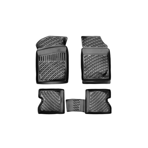 Custom Molded Rubber Floor Mat for Renault Kangoo 1997-2007 Black