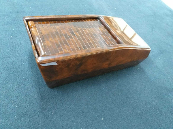 Mercedes R107 300SL Compatible Walnut Color Console Cassette Storage Center Box Arm Insert