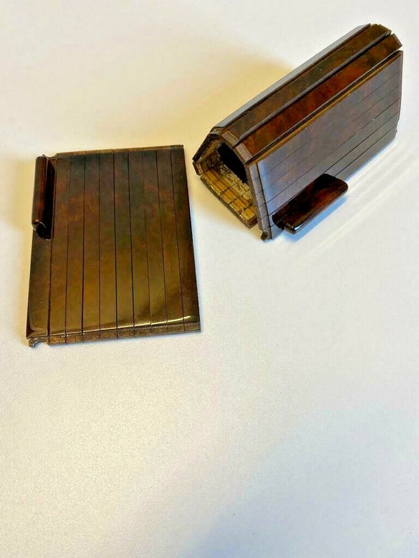 Mercedes R129 Sl Class Wood Accordion Center Armrest Tunnel Blade Root Wood