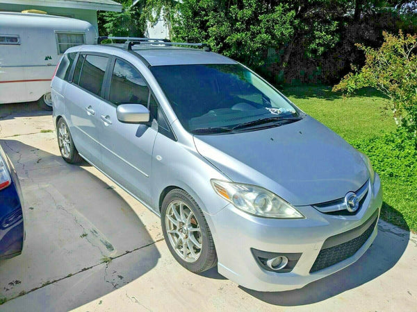 Mazda 5 Minivan 2006-2017 Compatible Silver Roof Rack Cross Bars