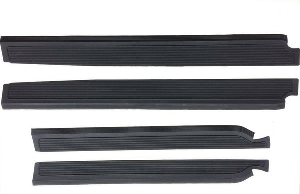 Door Sill Plate Rubber Protector Cover for Mercedes Benz W109 280 SEL 300 SEL 4 PCS Black