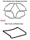 Mercedes Benz W123 - Door + Trunk Rubber Weatherstrip Seal Set 5 Pieces