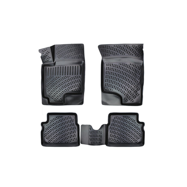 Custom Molded Rubber Floor Mat for Hyundai Getz 2002 - Up Black