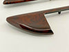 Mercedes W126 1981-1991 Coupe 560S SEC Compatible Walnut Color Burl Wood Handle Trim Left Right Door Panel