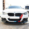 Black Plastic Front Bumper Lip Splitter For Bmw F30 3 series 2012-2018