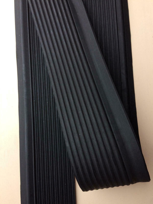 Pair Rubber Door Sill Cover Protection For Mercedes-Benz R107 C107 W107 SL Class - Black 1076860180 1076860280