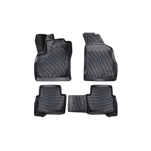 Custom Molded Rubber Floor Mat for Fiat Fiorino 2007 - Up Black