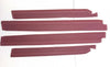 Door Sill Plate Rubber Protector Cover for Mercedes Benz W109 280 SEL 300 SEL 4 PCS Burgundy