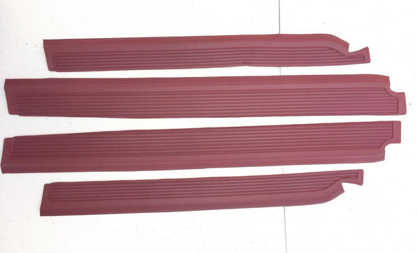 Door Sill Plate Rubber Protector Cover for Mercedes Benz W109 280 SEL 300 SEL 4 PCS Burgundy