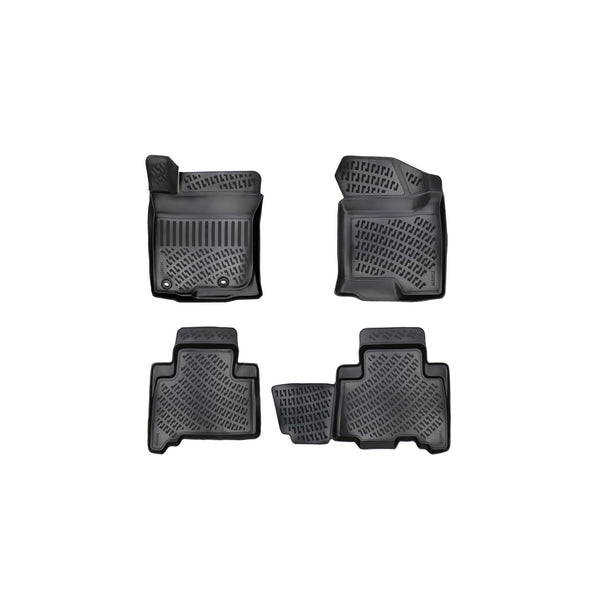 Custom Molded Rubber Floor Mat for Toyota Land Cruiser Prado J150 09 - Up Black
