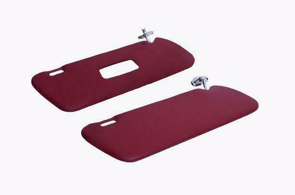 Mercedes W113 Pagoda Interior Sunvisor Mirror Burgundy Color Pair 67-71 250 Sl 280 SL