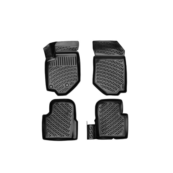 Custom Molded Rubber Floor Mat for DS 3 Crossback 2018 - Up Black