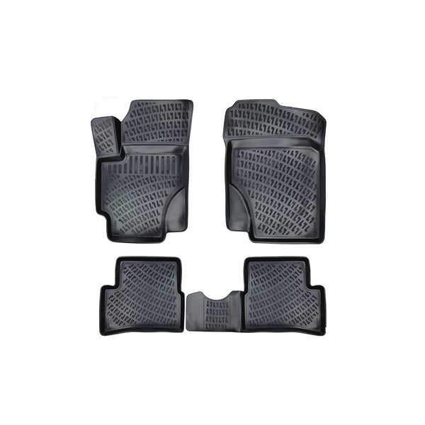 Custom Molded Rubber Floor Mat for Hyundai Accent ERA 2006 -2012 Black