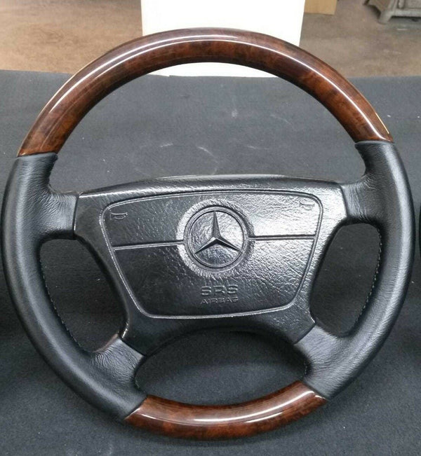 Remanufactured Mercedes Steering Wheel Fits W124 W140 W202 W208 W210 R129 Wood