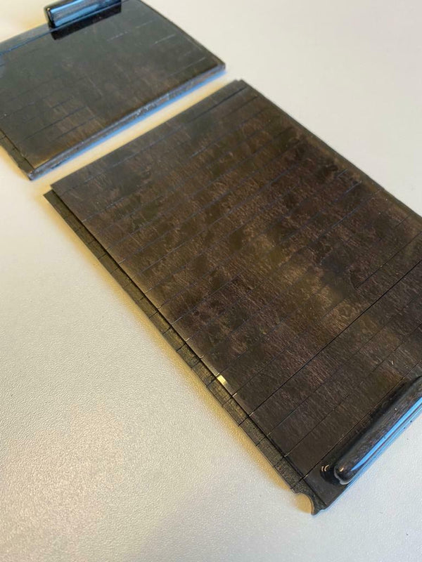 Mercedes R129 Sl Wood Accordion Center Armrest Tunnel Blade Root Birdseye