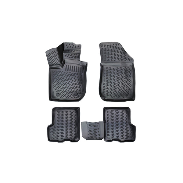 Custom Molded Rubber Floor Mat for Renault Symbol 2013 - Up Black