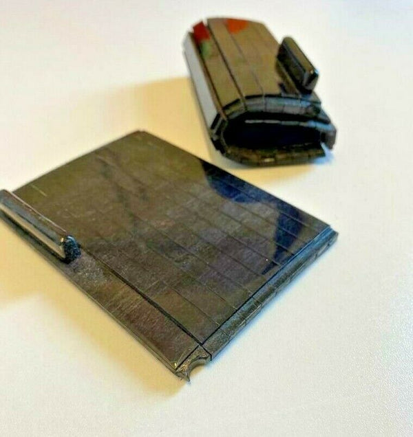 Mercedes R129 Sl Wood Accordion Center Armrest Tunnel Blade Root Birdseye