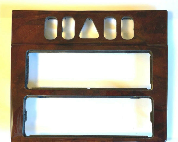 Mercedes W210 E Class Compatible Walnut Color Wood 4 Holes Climate Panel Console Center