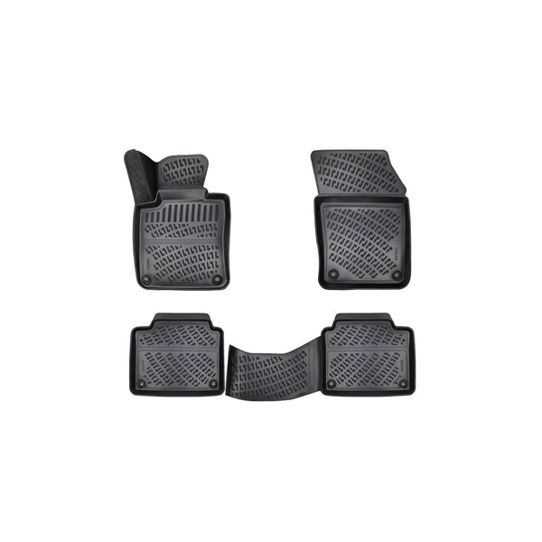 Custom Molded Rubber Floor Mat for Volvo V90 2016 - Up Black