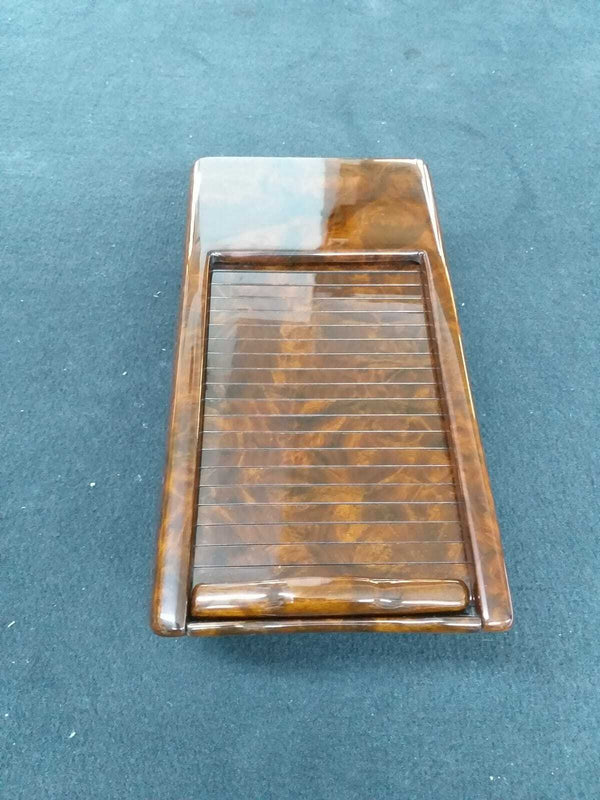 Mercedes R107 300SL Compatible Walnut Color Console Cassette Storage Center Box Arm Insert