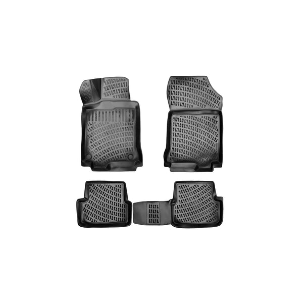 Custom Molded Rubber Floor Mat for Renault Laguna 3 2007 - Up Black