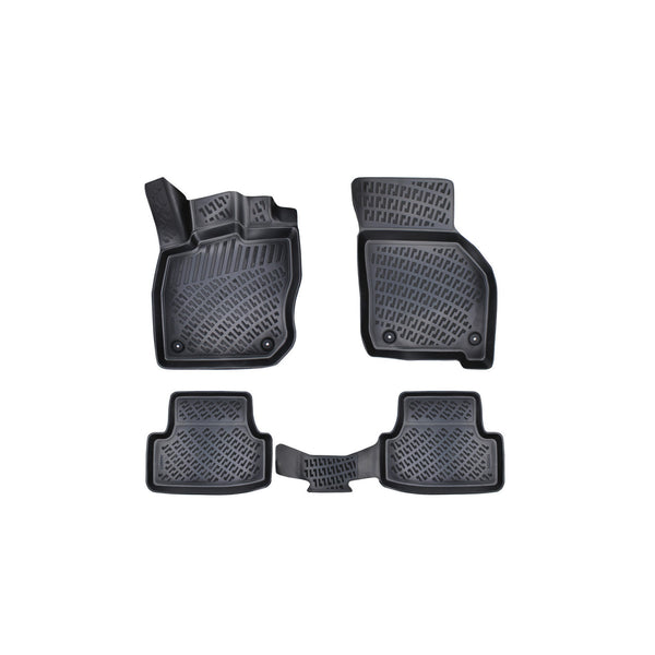 Custom Molded Rubber Floor Mat for Audi A3 2020 - Up Black