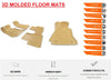 Bmw X 5 2007-13 Compatible Molded Fit Floor Liner 3D Interior ProtectorBeige