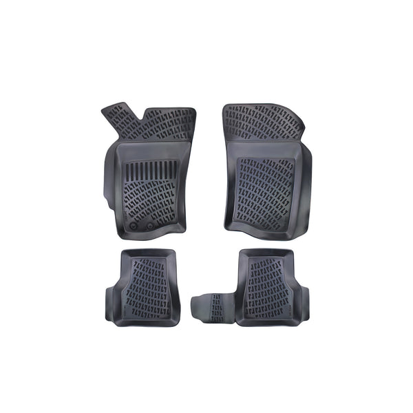 Custom Molded Rubber Floor Mat for Fiat Palio 1996 - Up Black